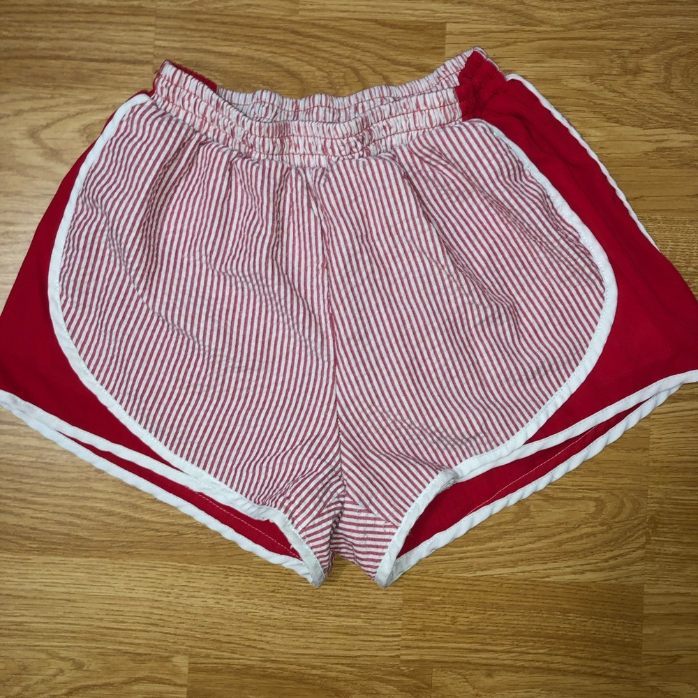 Size SMALL seersucker SHORTS
